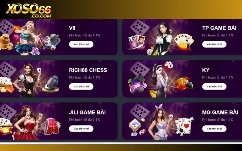 Top 4 game bài được ưa chuộng bậc nhất