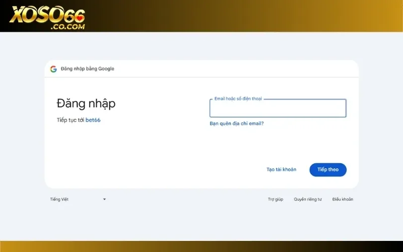 Đăng nhập vào nhà cái nhanh bằng tài khoản Google