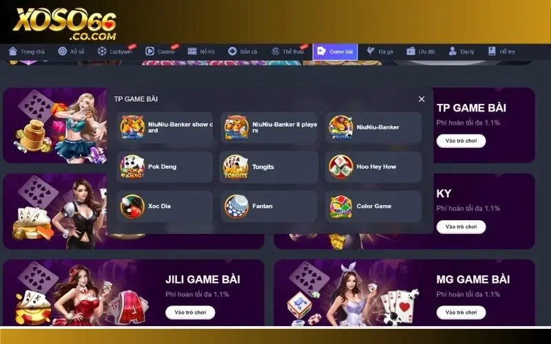 Những điểm mạnh tạo nên sức lôi cuốn độc nhất của sảnh game bài