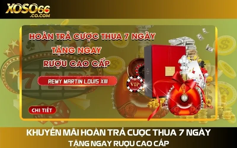 Khuyến Mãi Hoàn Trả Cược Thua 7 Ngày Tặng Ngay Rượu Cao Cấp