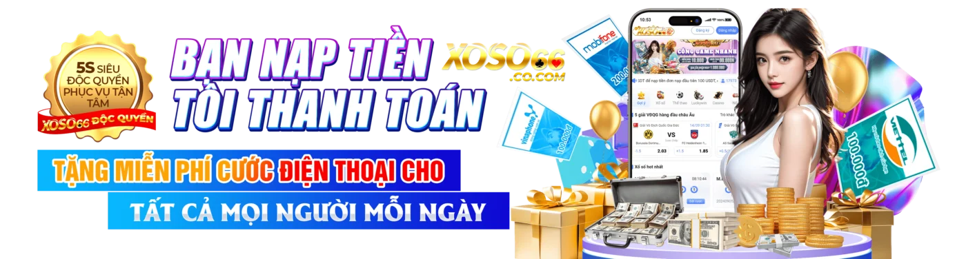 tặng thẻ cào điện thoại xoso66