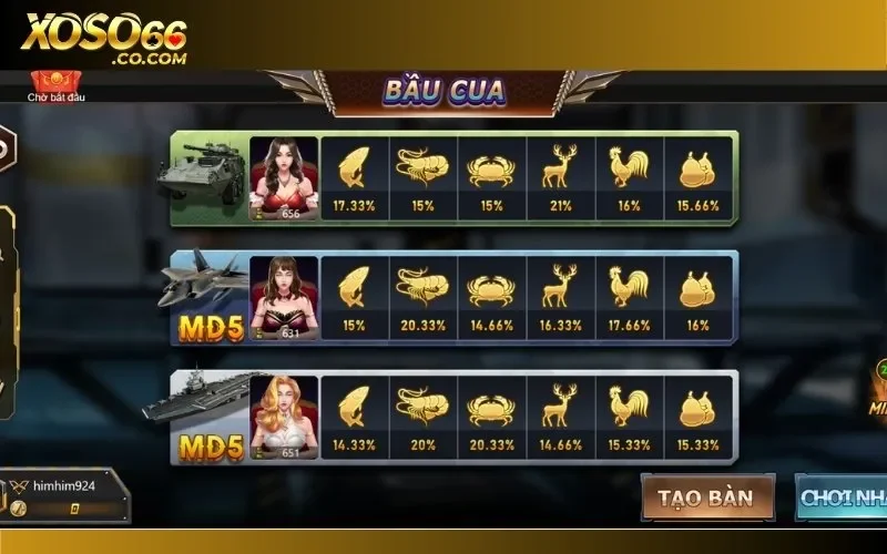 Trò chơi hấp dẫn cùng sự đa dạng với nhiều mức cược